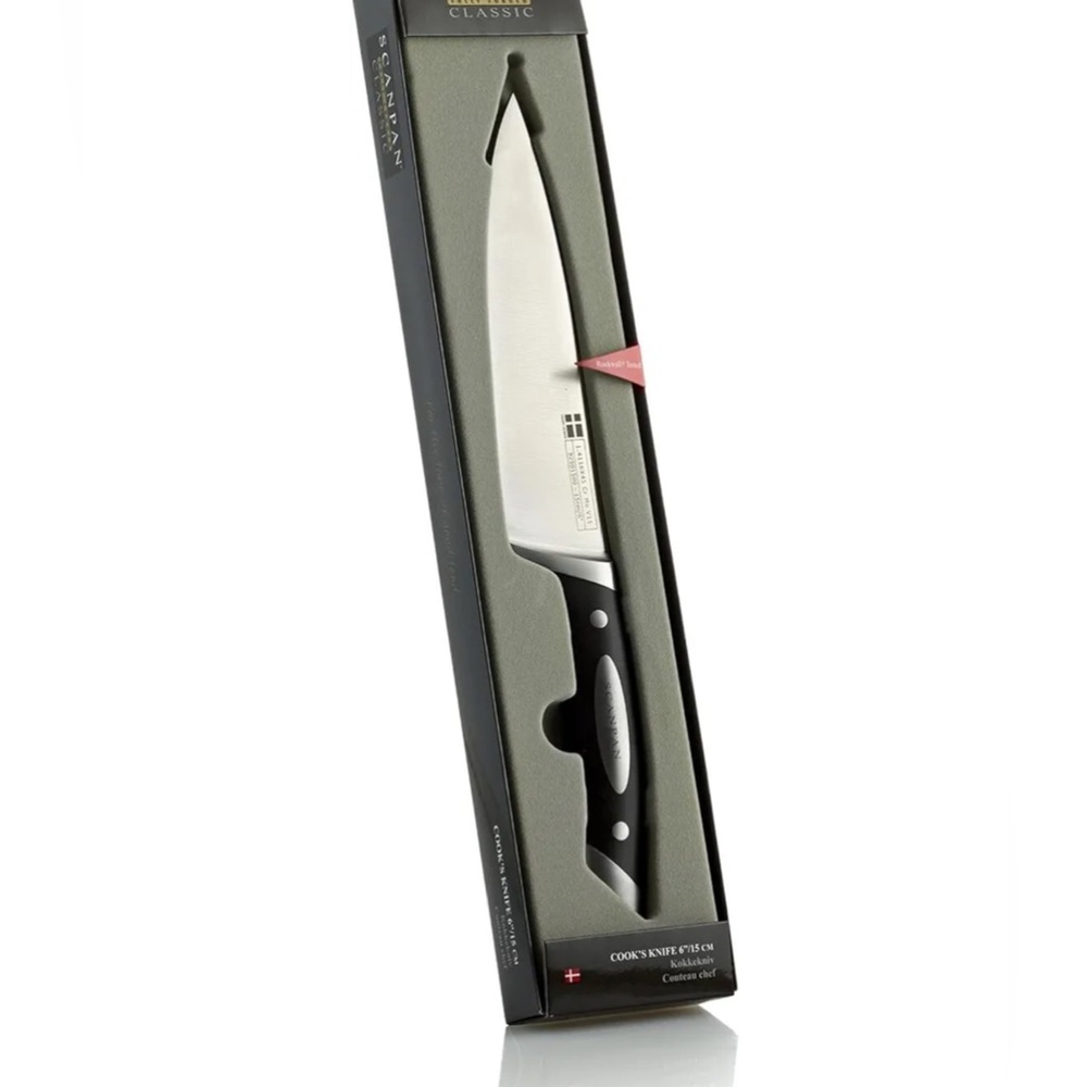100% Genuine! SCANPAN Classic Forged Cooks Knife 15cm German Steel! RRP $79.95!